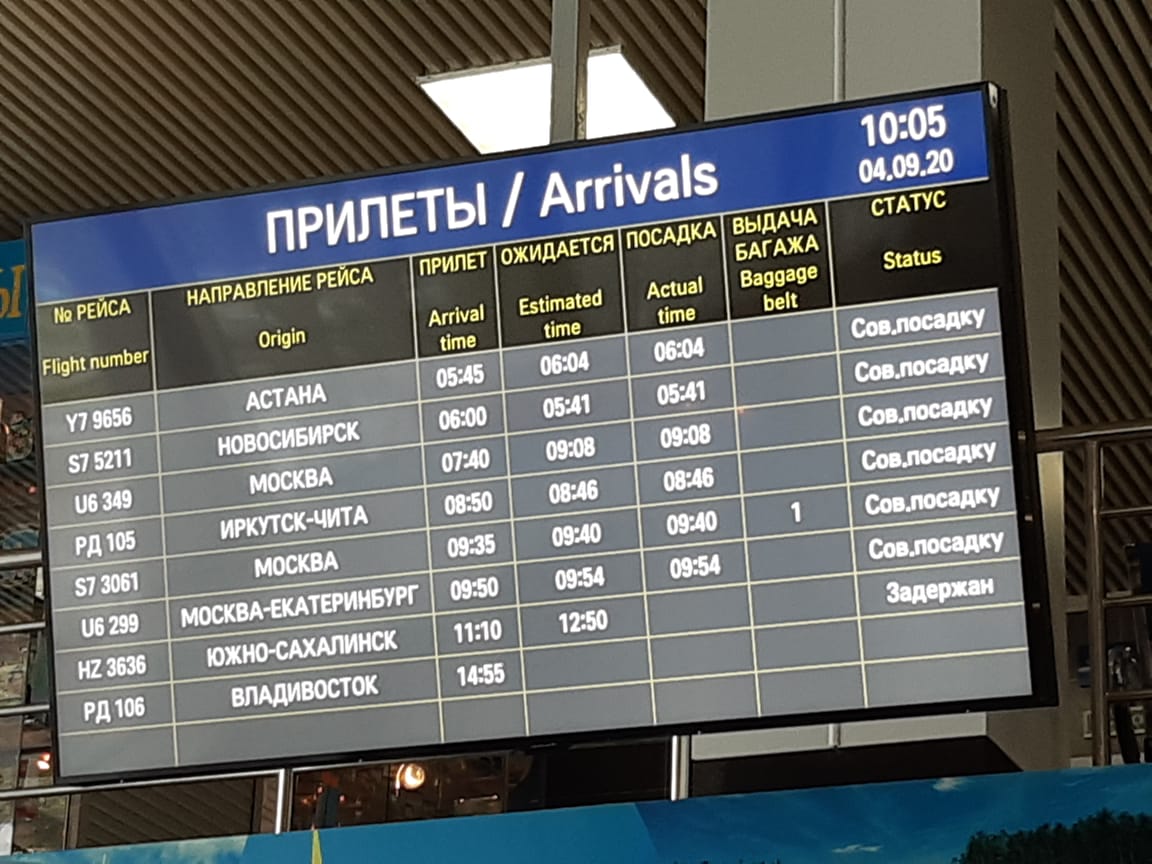 аэропорт домодедово табло
