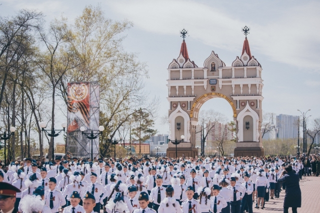 Фото площадь победы благовещенск