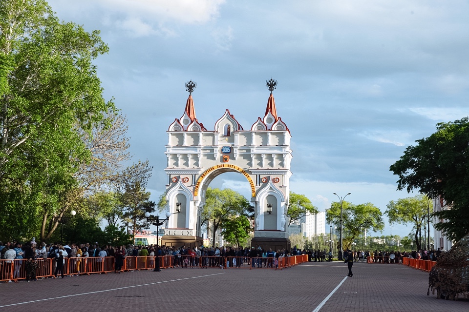 Фото площадь победы благовещенск