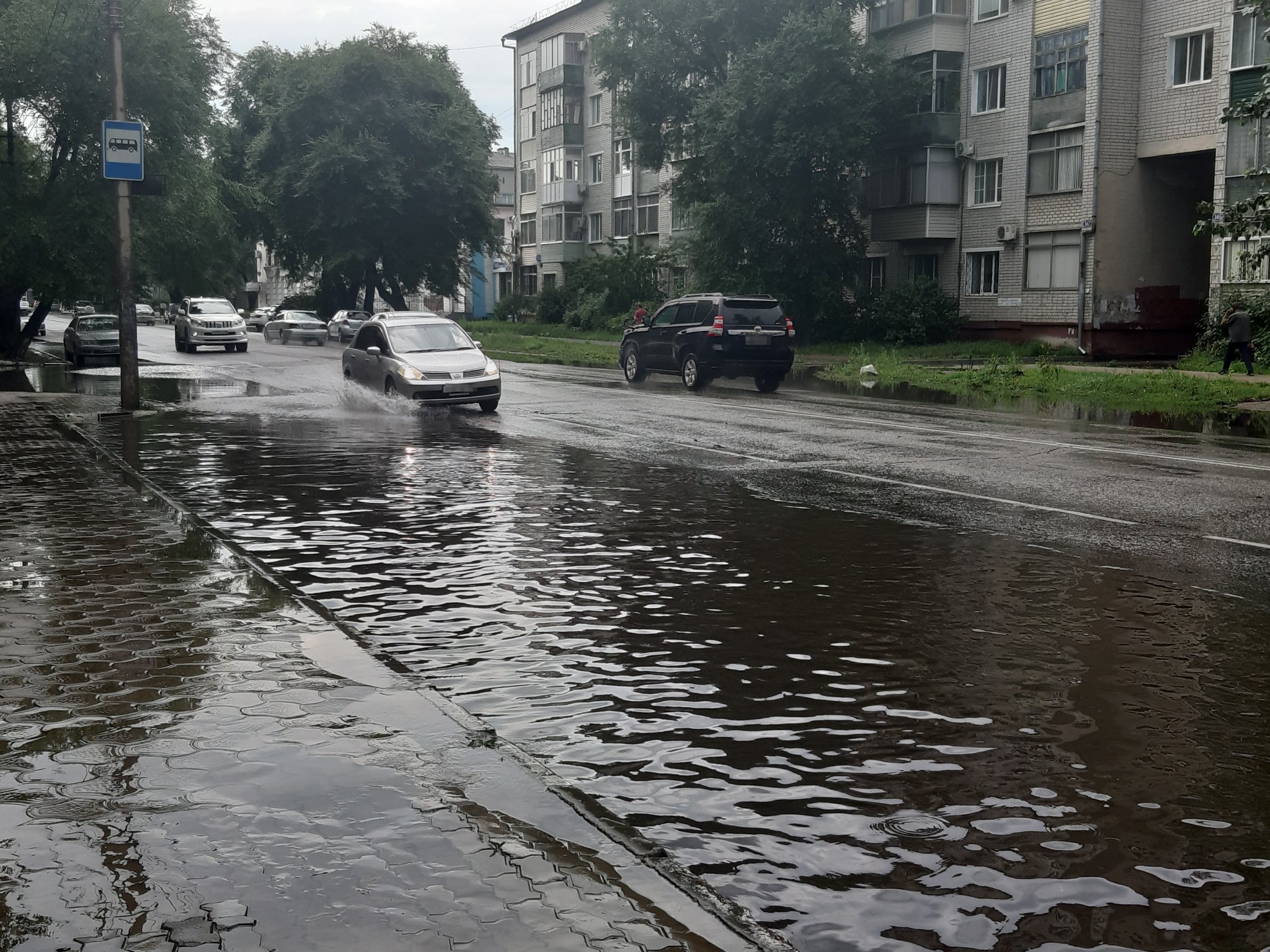 Погода в благовещенске на 10. Благовещенская после дождя.