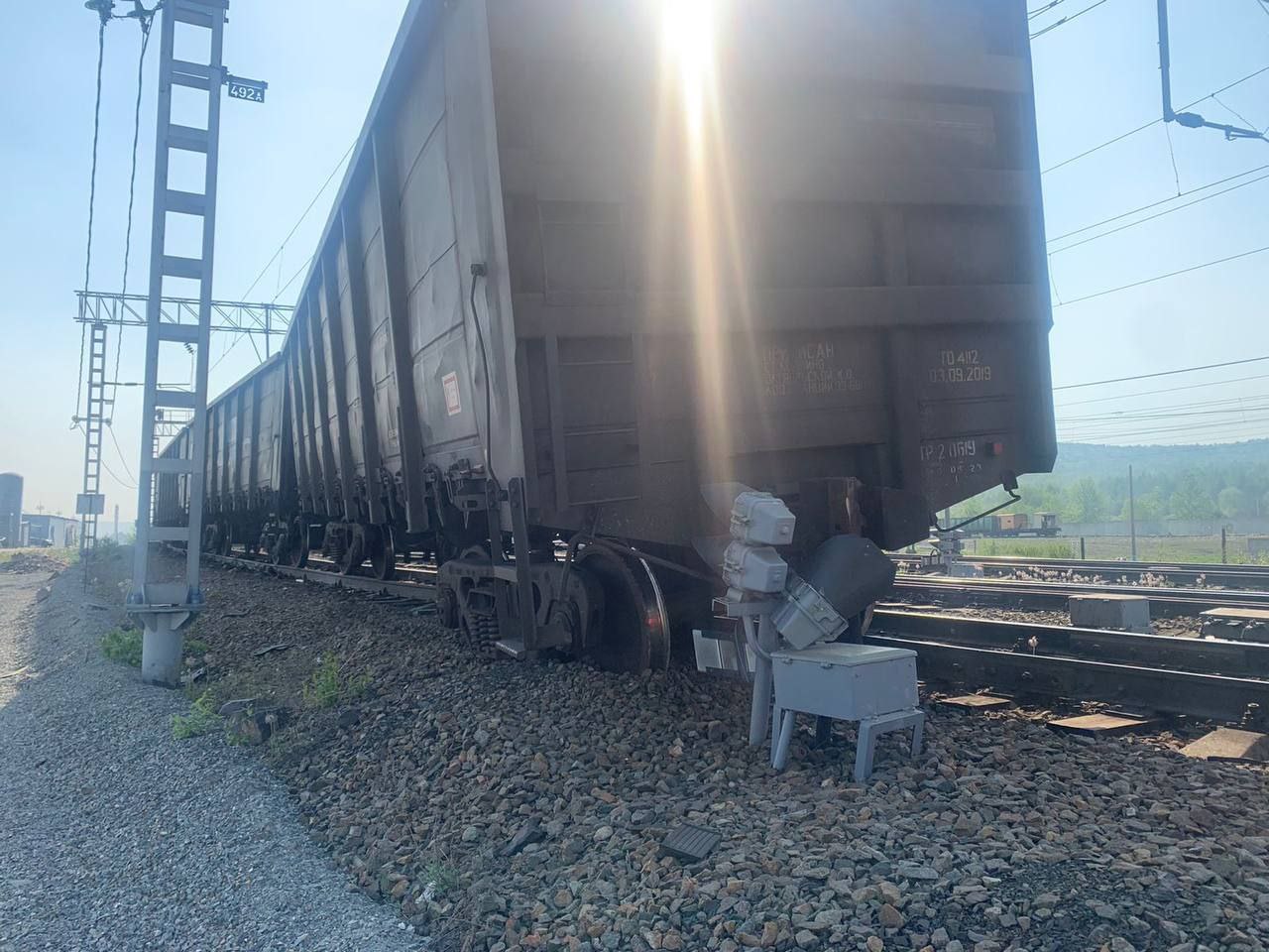 Сход тележки полувагона поезда произошел в Приамурье