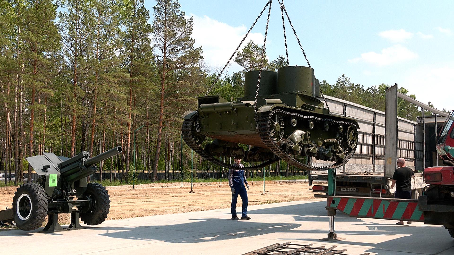 Раритетный танк появился в патриотическом центре в пригороде Благовещенска