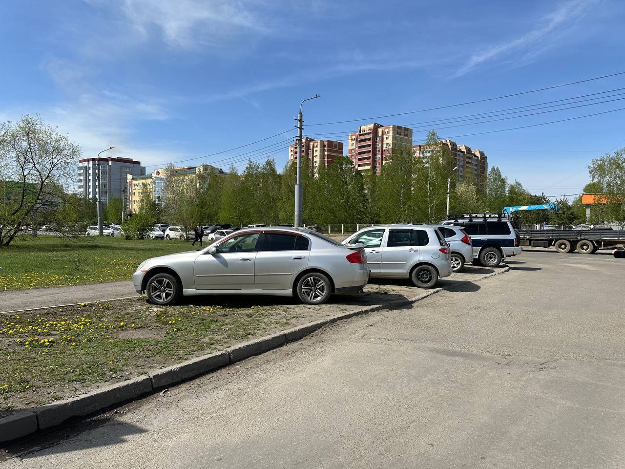 Семь десятков автохамов заплатят штрафы за парковку на газоне в Благовещенске