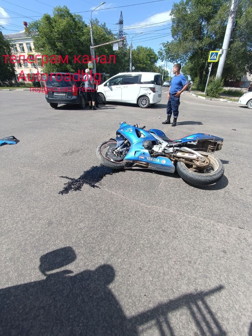Мотоциклист пострадал в массовом ДТП в Благовещенске