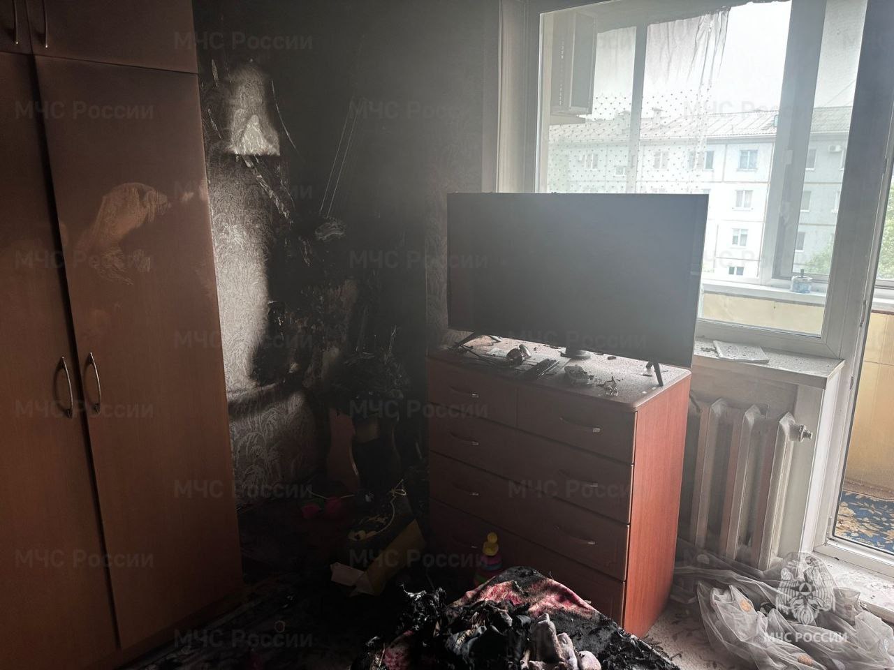 Квартира загорелась из-за оставленного без присмотра утюга