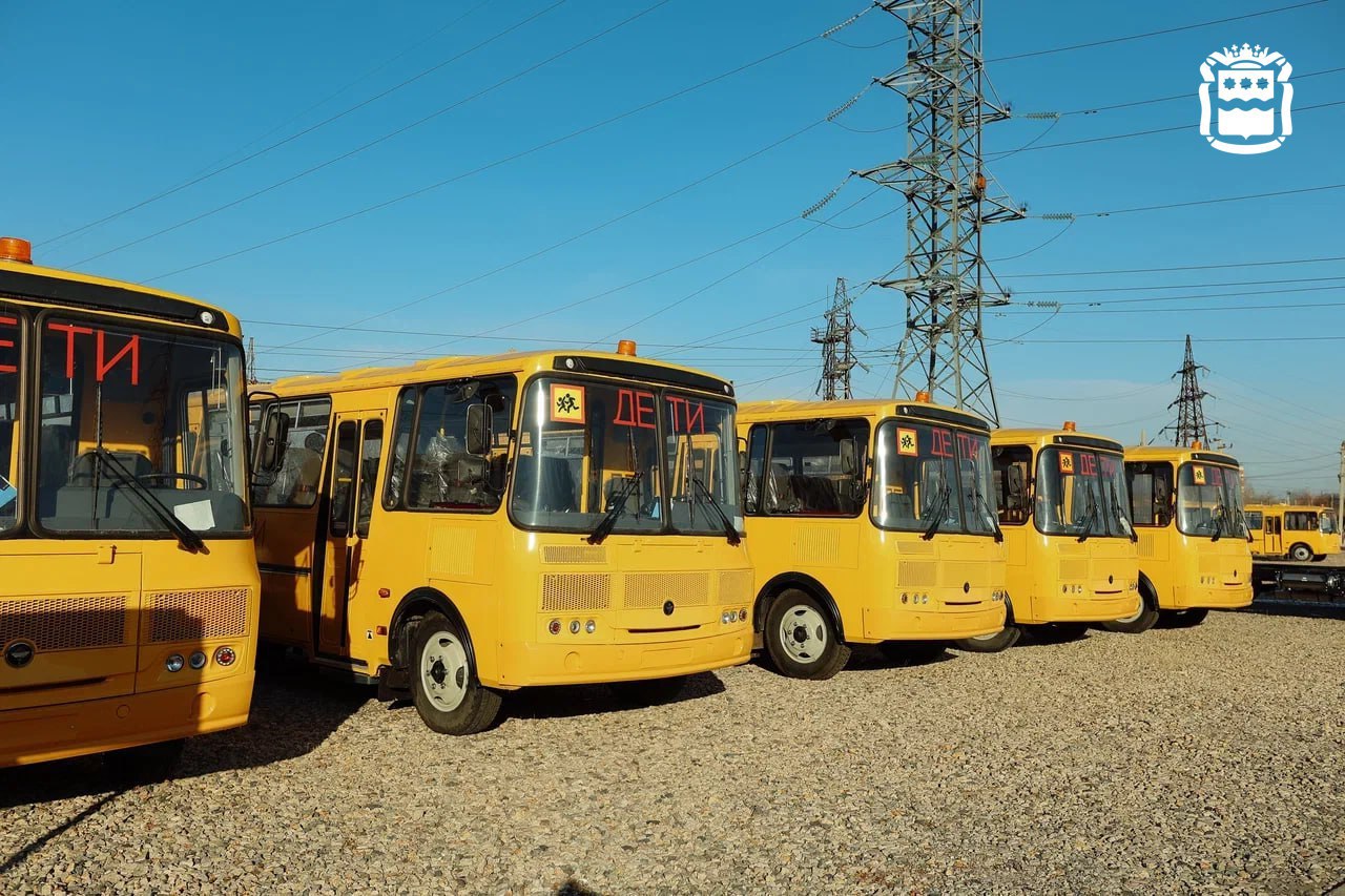 В школы Амурской области отправили 32 новых автобуса