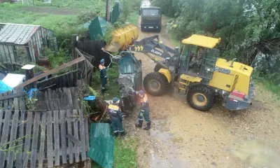 Помещения просушивают в Тынде после ухода паводковой воды