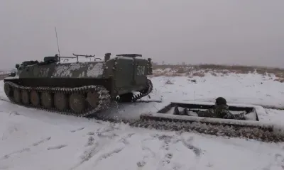 В Амурской области мобилизованные преодолели страх перед надвигающейся бронемашиной