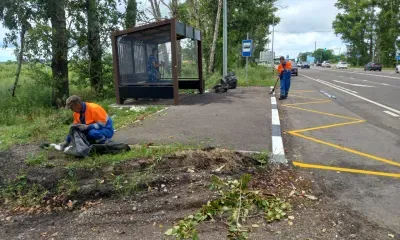 В свалку превратили новую остановку на трассе "Благовещенск - Гомелевка"