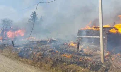 Горели четыре дома: крупный пожар произошел в Сковородинском округе