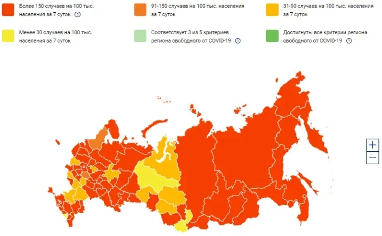 В красной зоне по коронавирусу снова оказалось Приамурье