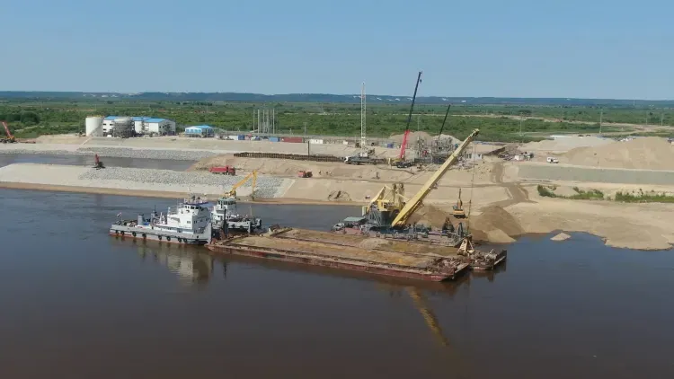 Первая вода поступила на Амурский ГХК с водозабора на Зее