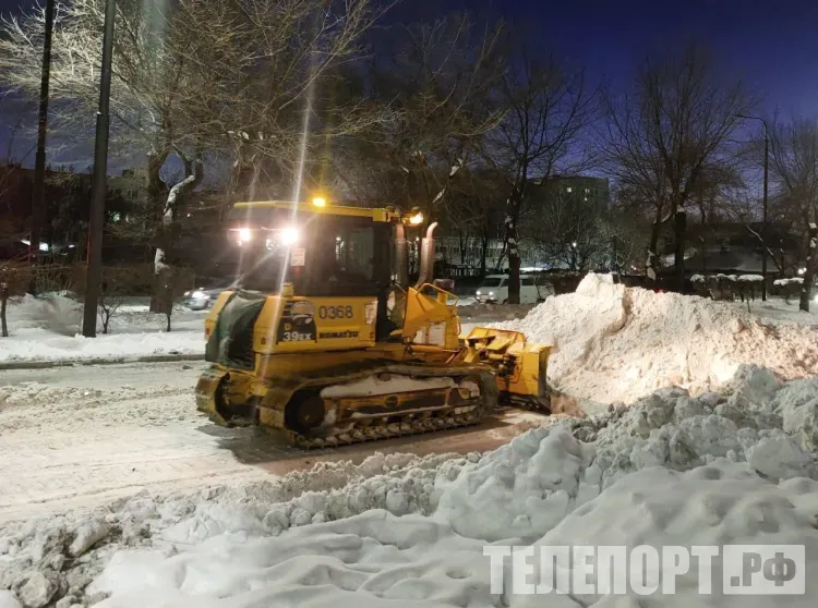 Более 10 тысяч тонн снега вывезли с улиц Благовещенска